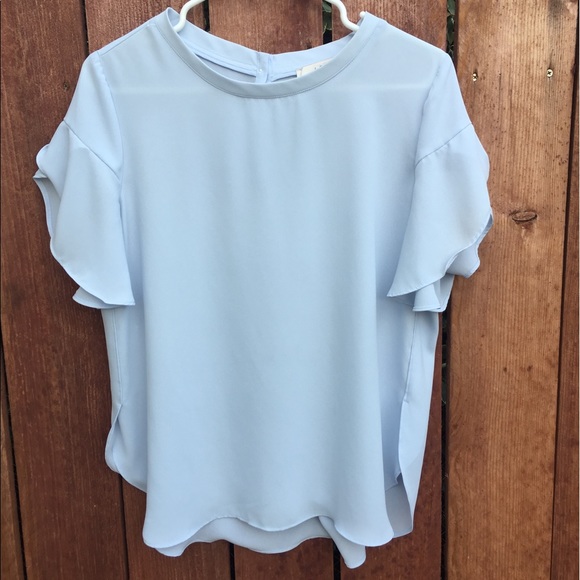 LOFT Tops - Loft Flutter Sleeve Blouse